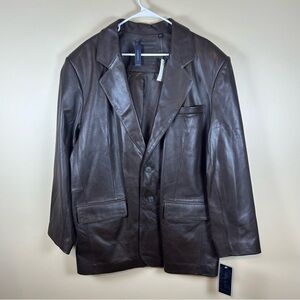 Roundtree And Yorke Lambskin Leather Jacket Size XL NWT